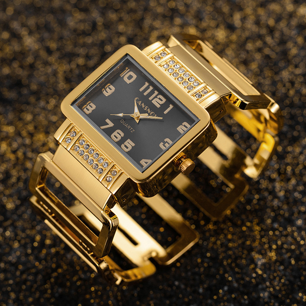 Jewelry Watches Silver - Cansnow Rectangle Ladies Wristwatch Gold Silver