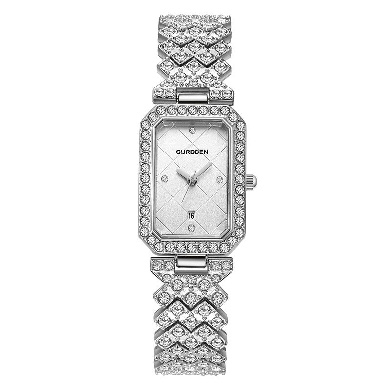 Jewelry Watches Silver - Original CURDDEN Brand Rectangular Watches For