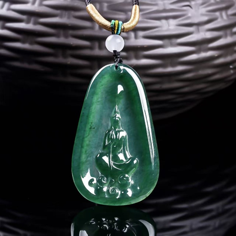 Jewelry & Watches Spółka Z Ograniczoną Odpowiedzialnością - Natural Real Emerald Blue Water Buddha