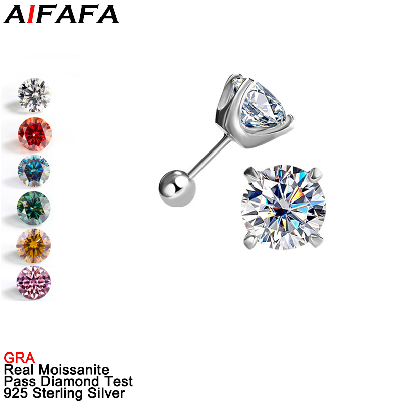 1/2 Carat Moissanite Stud Earr - Diamond Stud Earrings review and price