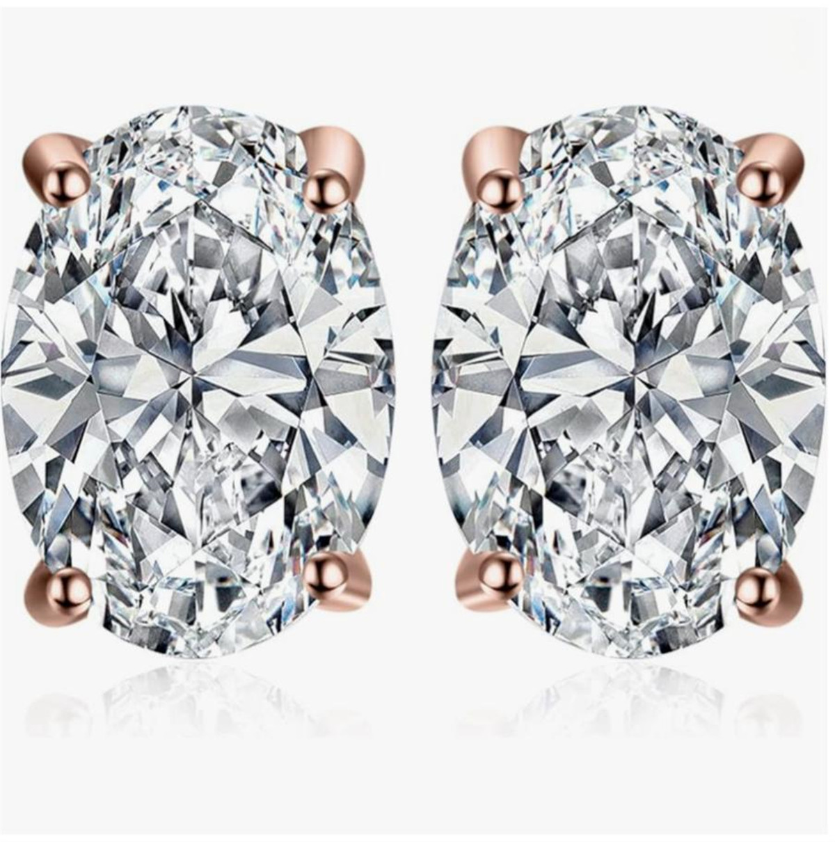 14K gold physical real gold la - Diamond Stud Earrings review and price