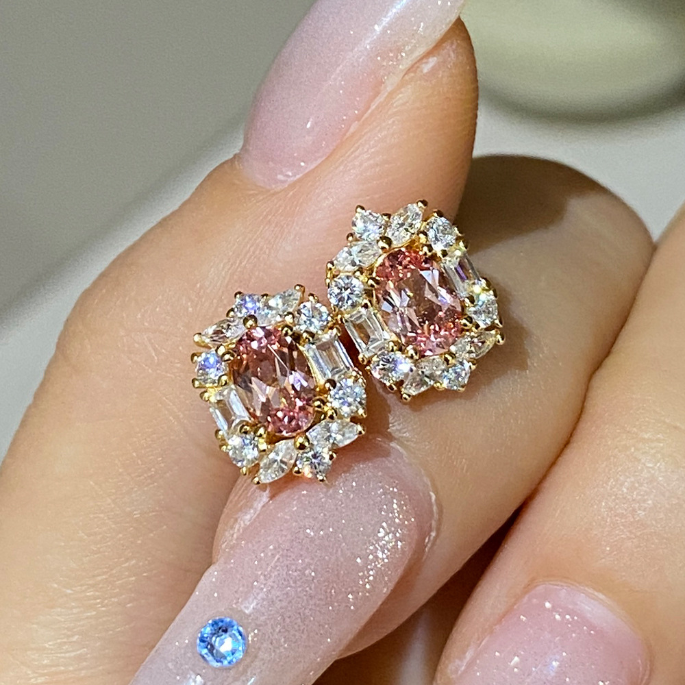 SONGYUN High Carbon Gemstones  - Diamond Stud Earrings review and price