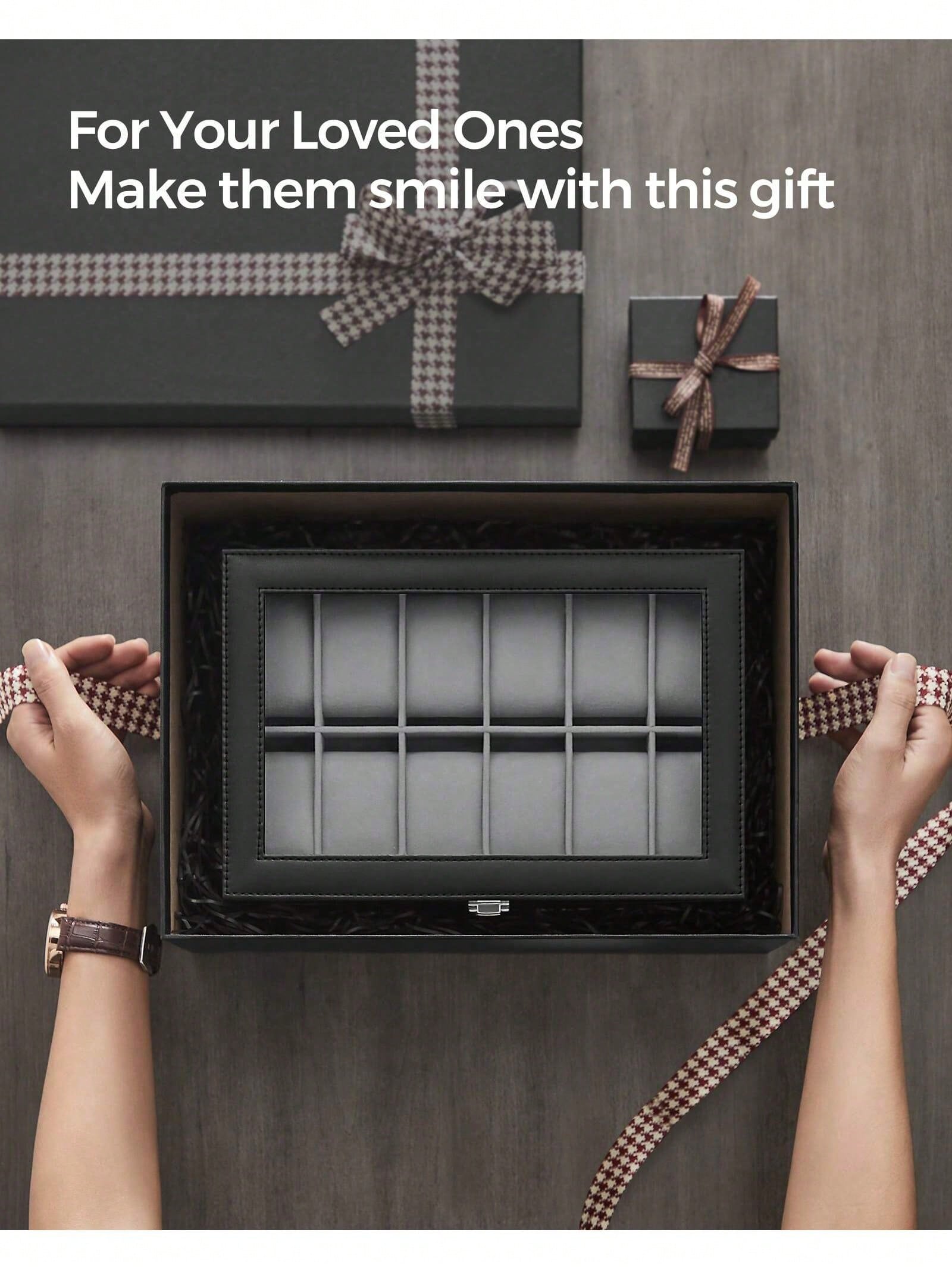 12-Slot Lockable Watch Box wit - Jewelry Organizer Watches review and price