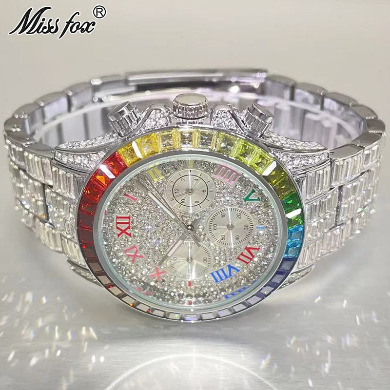 MISSFOX Luxury Iced Watch For  - Jewelry Inspired Watches review and price