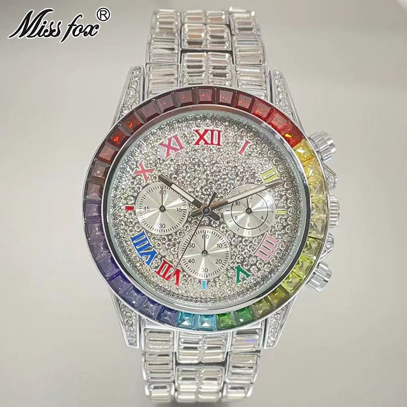 MISSFOX Luxury Iced Watch For  - Jewelry Inspired Watches review and price