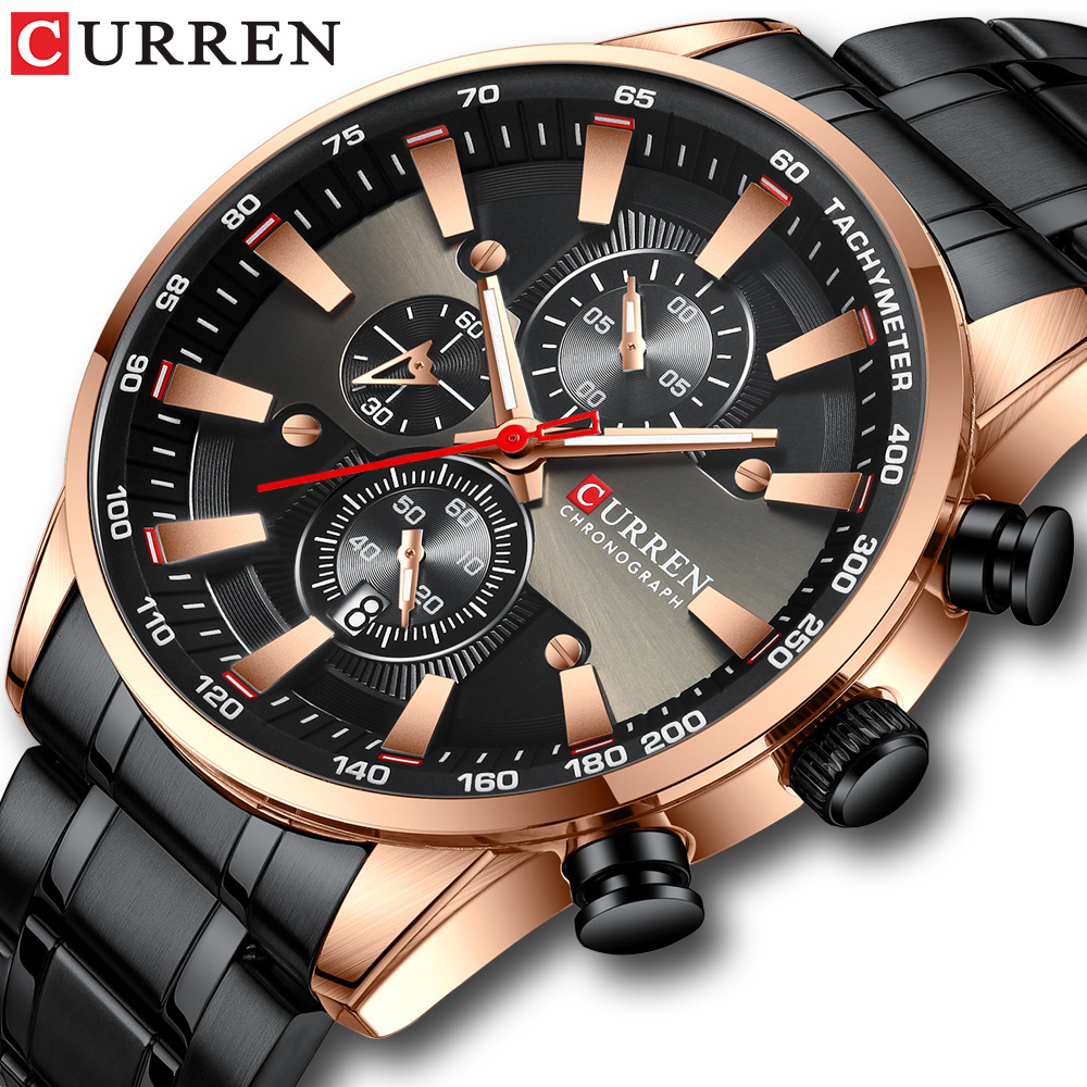 CURREN 8351 Men's Quartz Watch - Jewelry Watches Silver review and price