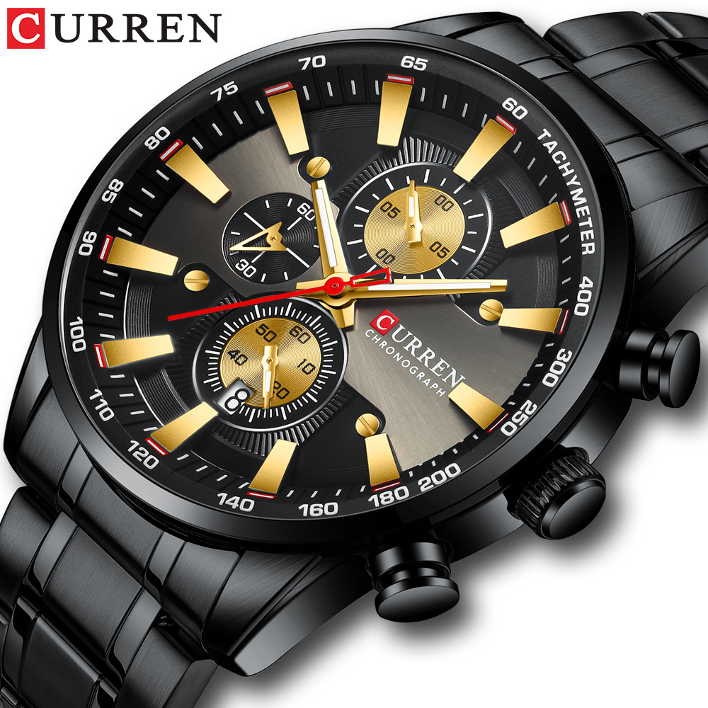 CURREN 8351 Men's Quartz Watch - Jewelry Watches Silver review and price