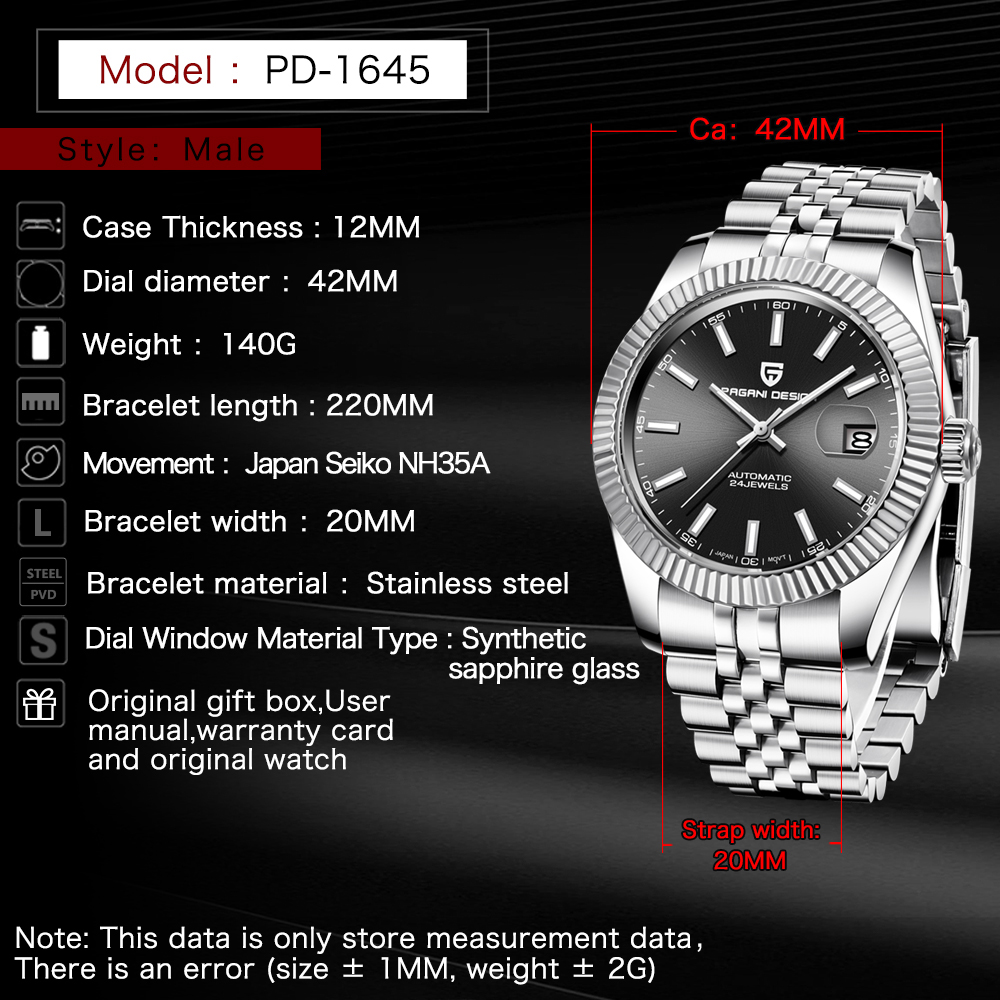 PAGANI DESIGN PD1645 Men Mecha - Automatic Watch Winder review and price
