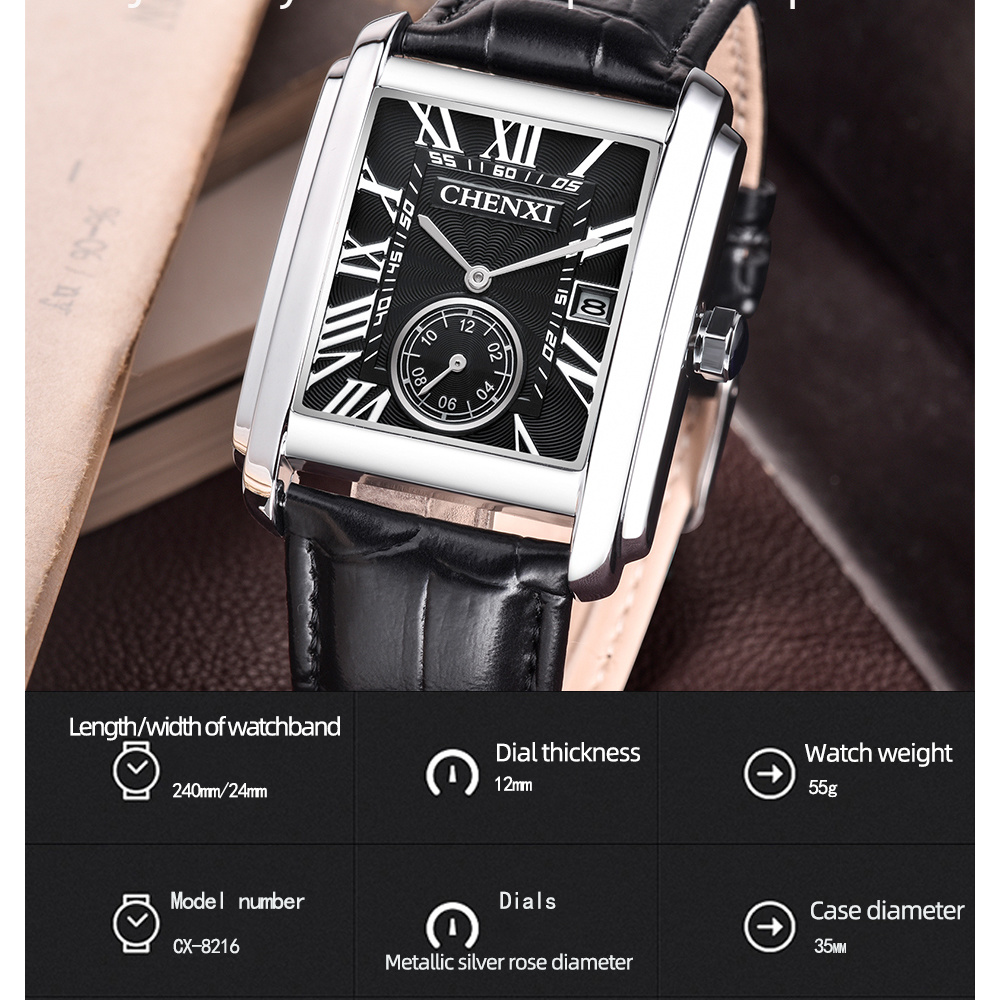 CHENXI 8216 Fashion Classic Sq - Jewelry Inspired Watches review and price