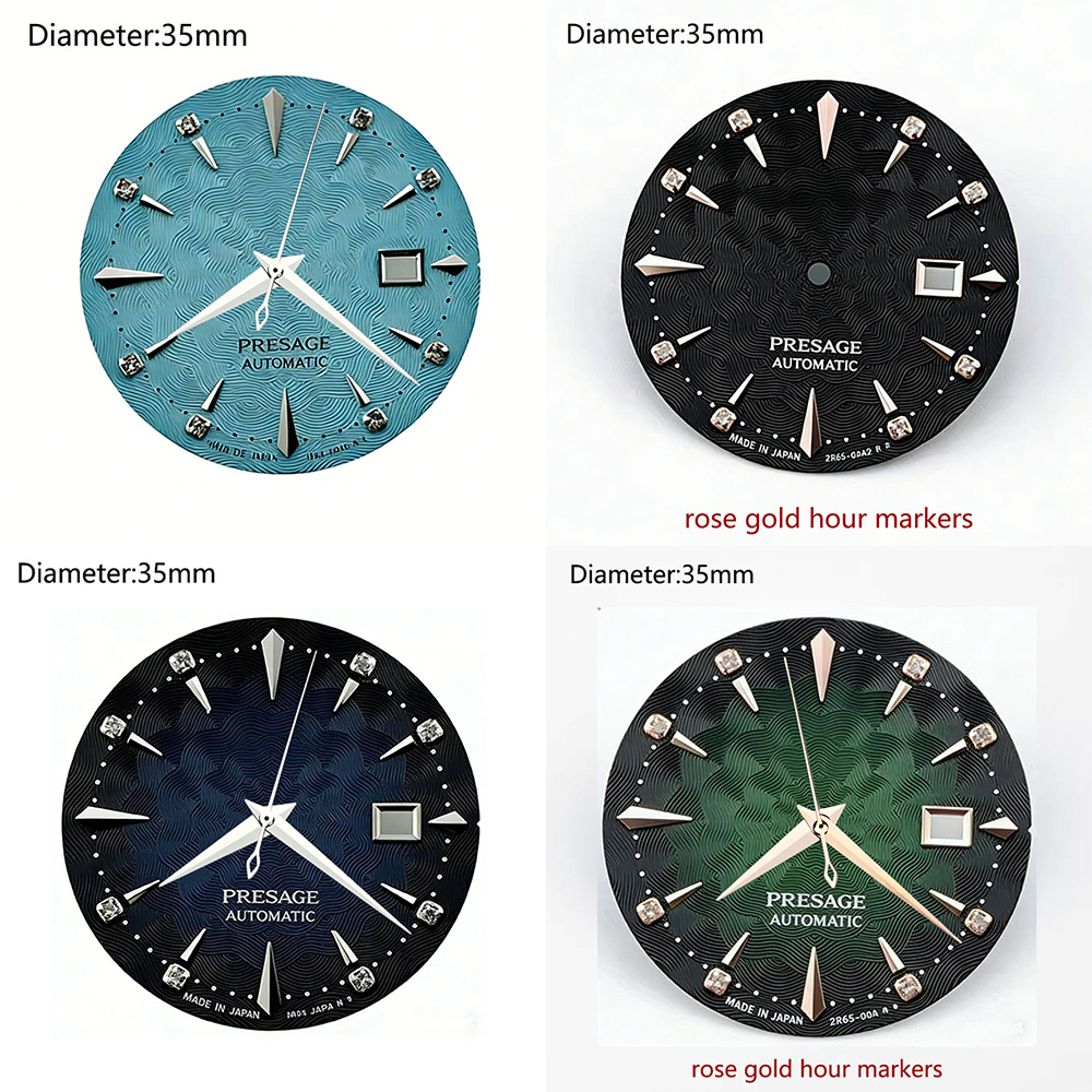 35mm S Logo Presage NH35 Dial  - Seiko Watch Presage review and price