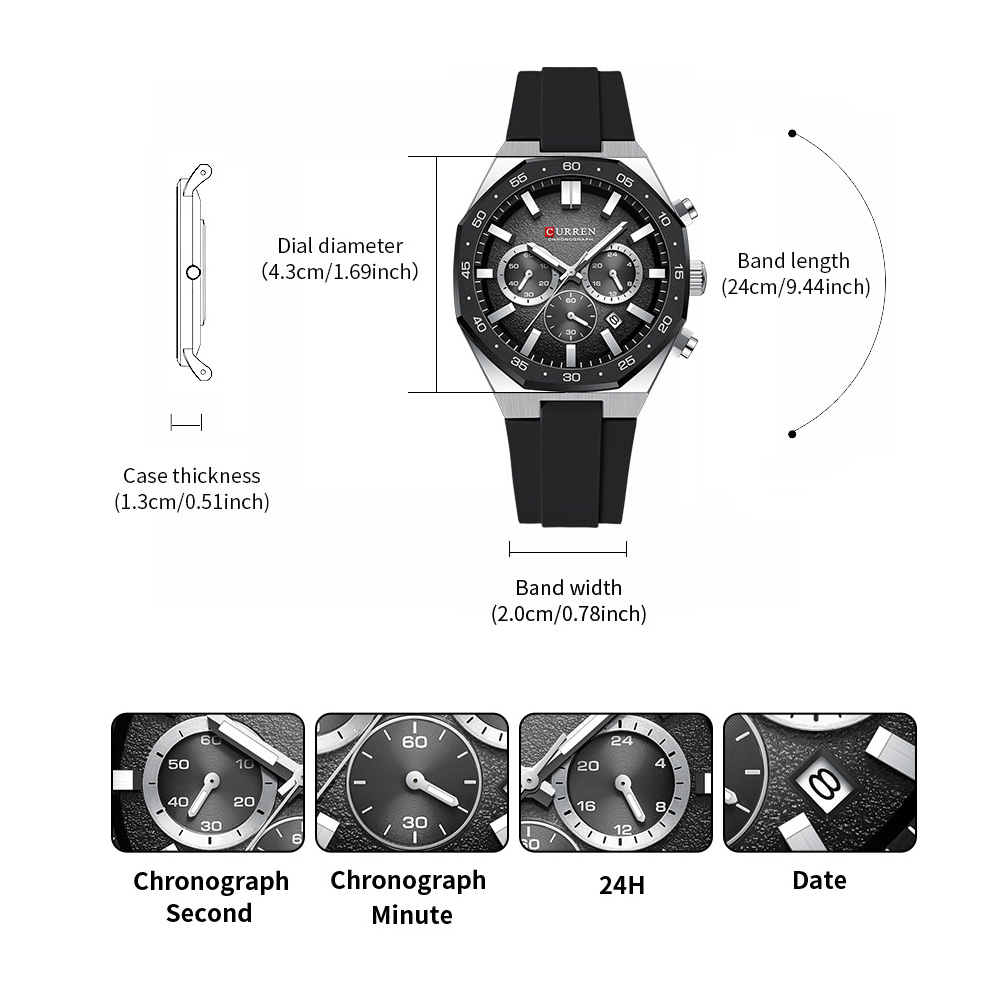 CURREN Fashion Casual Men Spor - Jewelry Watch review and price