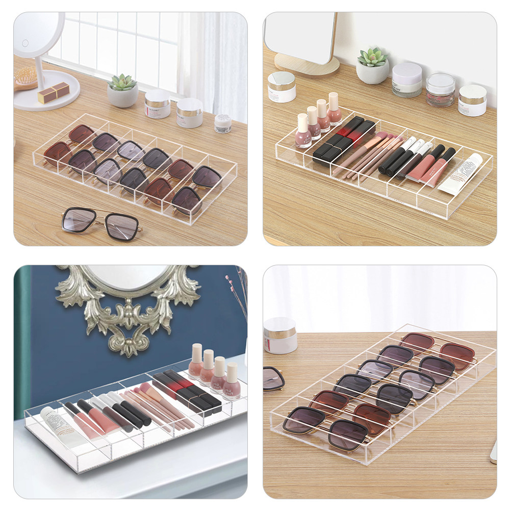 Clear Acrylic Sunglasses Tray  - Jewelry Organizer Watches review and price