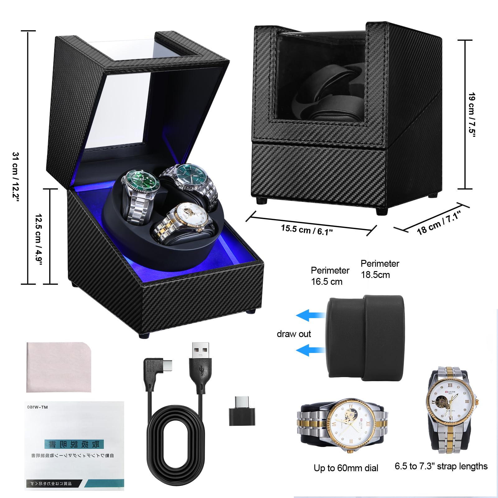J&T Technology Watch Winder fo - Automatic Watch Winder review and price
