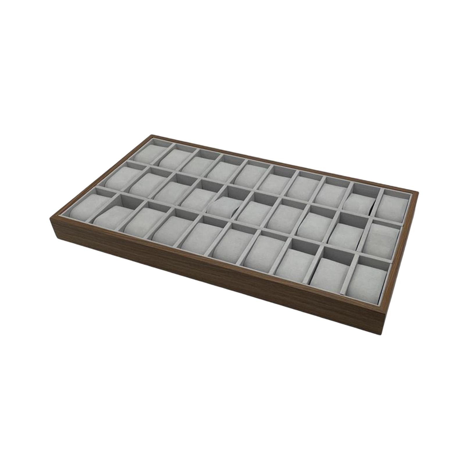 Jewelry Tray 30 Grid Wooden St - Jewelry Store Mens Watches review and price