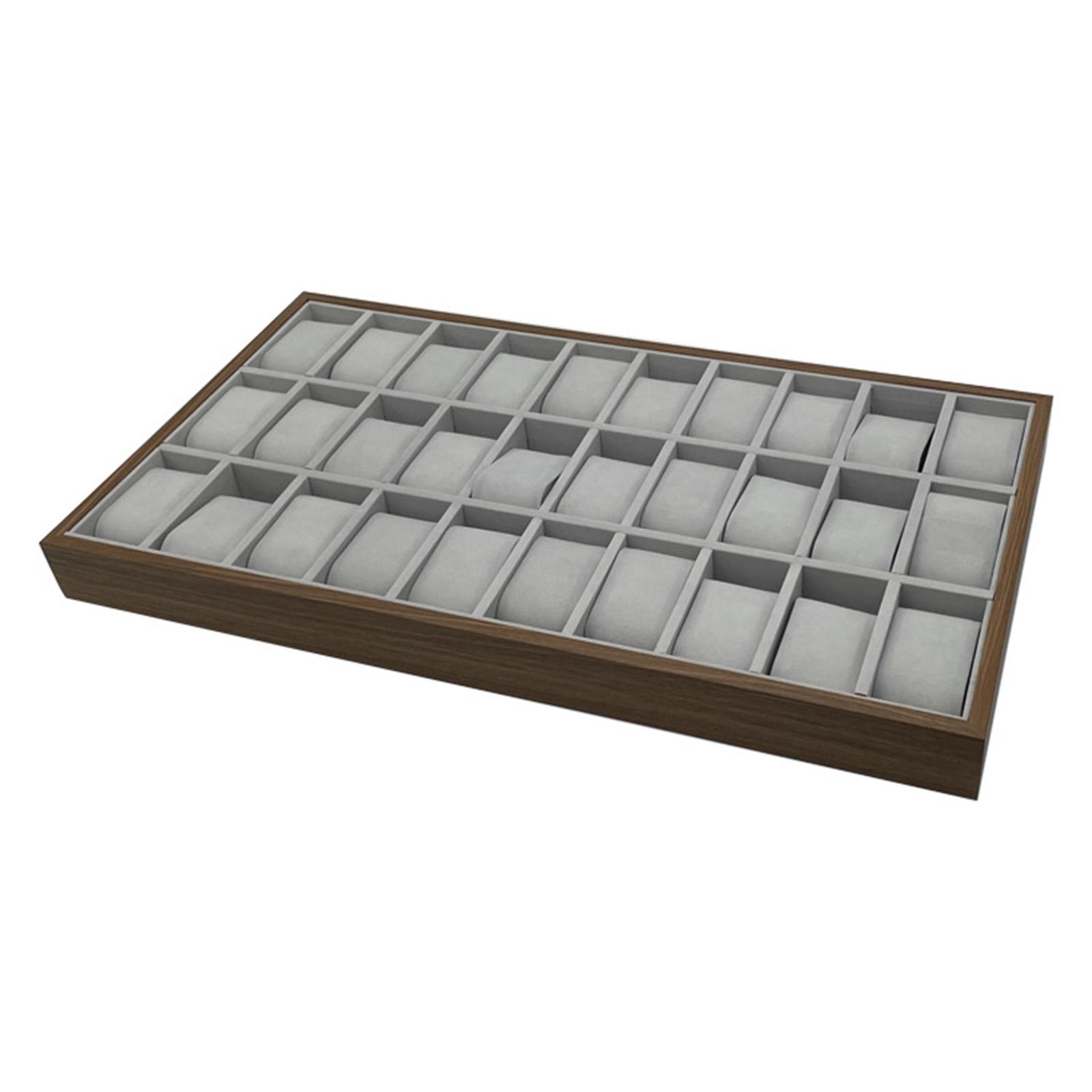 Jewelry Tray 30 Grid Wooden St - Jewelry Store Mens Watches review and price