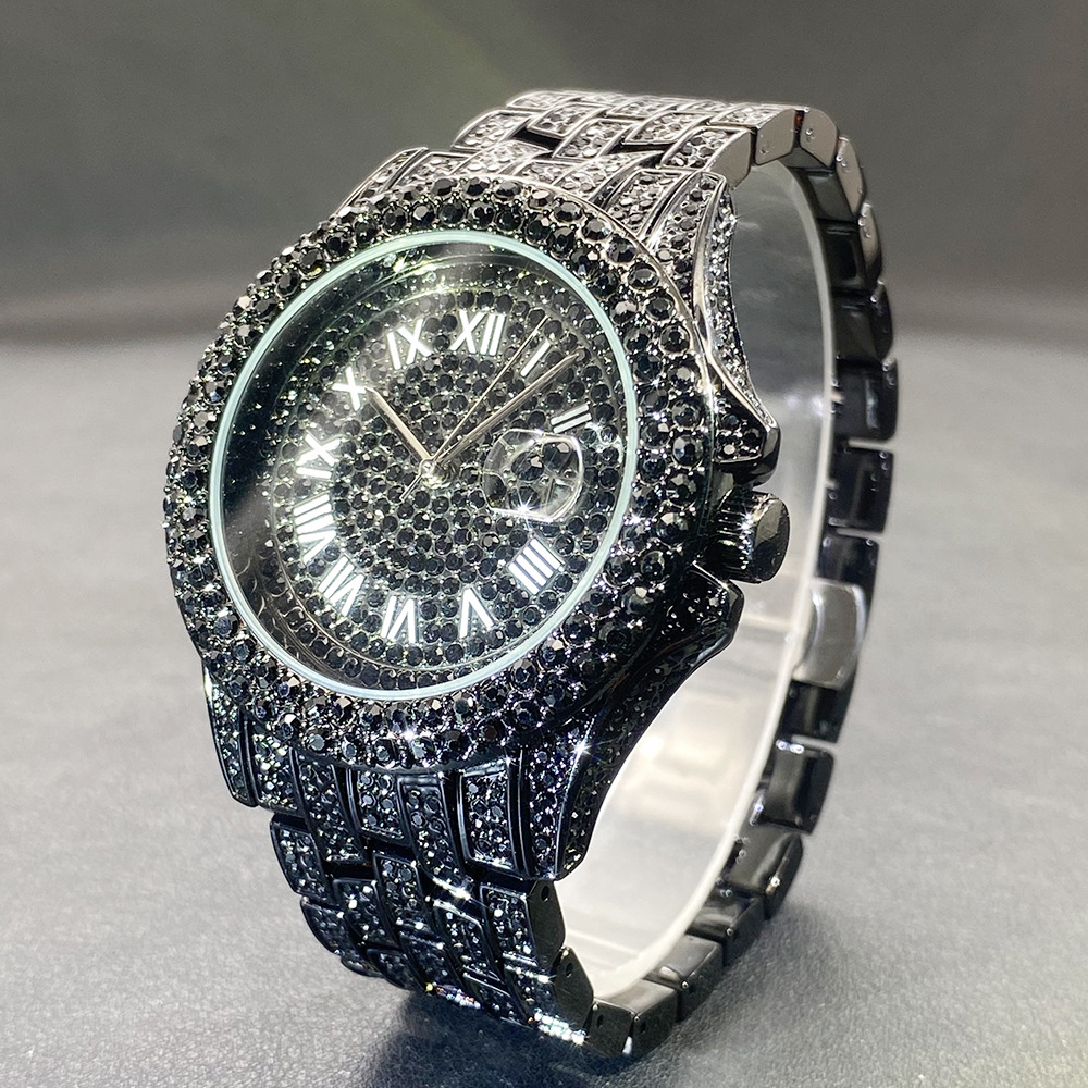 Big Gold Silver Black Wristwat - Stones Watches & Jewelry In Sweden Ab review and price