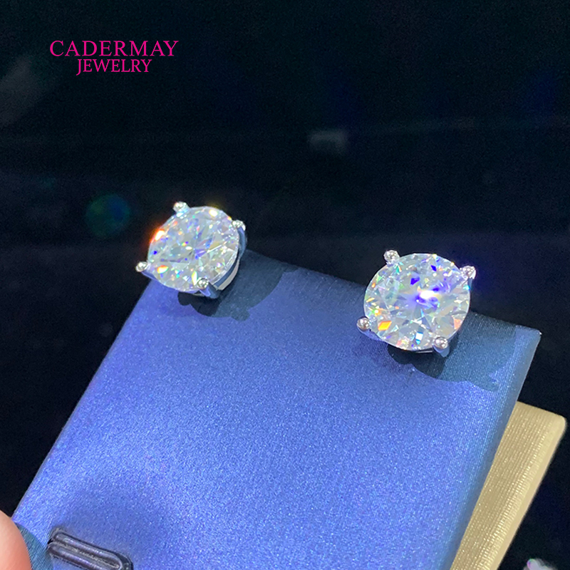 High Quality 4 Prongs Screw Ba - Diamond Stud Earrings review and price