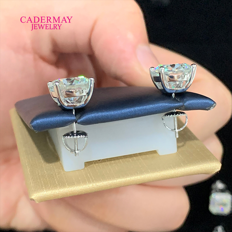 High Quality 4 Prongs Screw Ba - Diamond Stud Earrings review and price