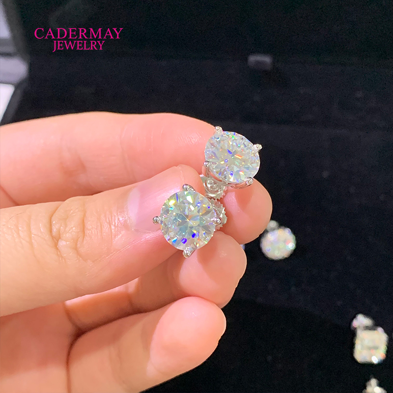 High Quality 4 Prongs Screw Ba - Diamond Stud Earrings review and price